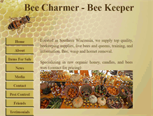 Tablet Screenshot of beecharmerbeekeeper.com